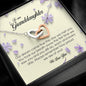 To Our Granddaughter, Interlocking Heart Necklace