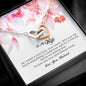 To My Wife , Interlocking Heart Necklace