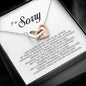 I'm Sorry Gift, Interlocking Heart Necklace