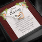 Interlocking Heart Necklace, I'm Sorry Card, Apology Gift For Her, Forgiveness Gift, I’m Sorry Gift For Wife / Girlfriend, Gift To Say Sorry