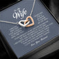To My Wife, Interlocking Heart Necklace