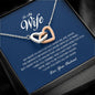 To My Wife, Interlocking Heart Necklace