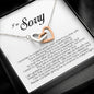 I'm Sorry Gift, Interlocking Heart Necklace