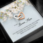 Bonus Mom Gift, Interlocking Heart Necklace