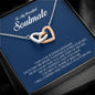 To My Soulmate, Interlocking Heart Necklace