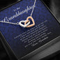 Interlocking Heart Necklace, Gift for Granddaughter from Grandma