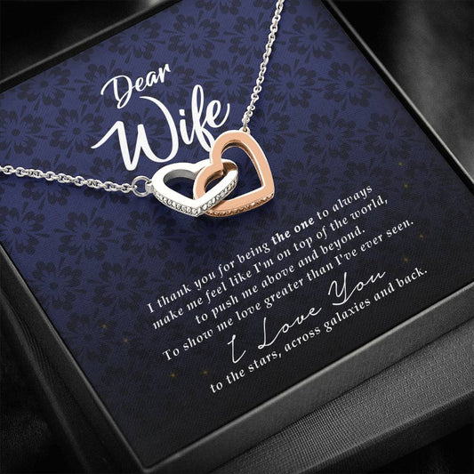 Interlocking Heart Necklace | Dear Wife