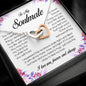 To My Soulmate, Interlocking Heart Necklace