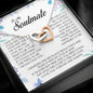 To My Soulmate, Interlocking Heart Necklace