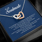 To My Soulmate, Interlocking Heart Necklace