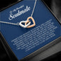 To My Soulmate, Interlocking Heart Necklace