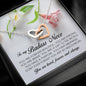 To My Badass Niece, Interlocking Heart Necklace