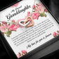 To My Dearest Granddaughter, Interlocking Heart Necklace