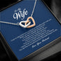 To My Wife, Interlocking Heart Necklace