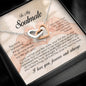 To My Soulmate, Interlocking Heart Necklace
