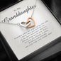 Interlocking Heart Necklace, Gift for Granddaughter from Grandma / Grandpa