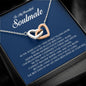 To My Soulmate, Interlocking Heart Necklace