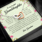 To My Beautiful Granddaughter, Interlocking Heart Necklace