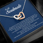 To My Soulmate, Interlocking Heart Necklace