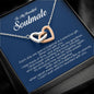 To My Soulmate, Interlocking Heart Necklace