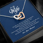 To My Wife, Interlocking Heart Necklace