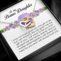 To My Bonus Daughter, Interlocking Heart Necklace