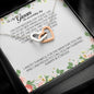 To My Husband on Wedding Day, Interlocking Heart Necklace