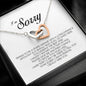 I'm Sorry Gift, Interlocking Heart Necklace