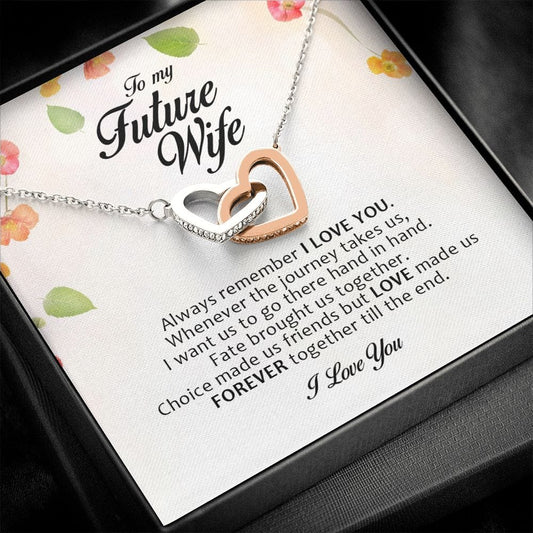 To My Future Wife, Interlocking Heart Necklace