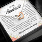 To My Soulmate, Interlocking Heart Necklace