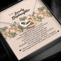 To My Lovely Stepdaughter, Interlocking Heart Necklace