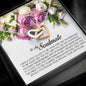 To My Soulmate, Interlocking Heart Necklace