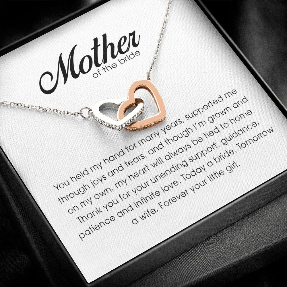 Mother of the Bride, Interlocking Heart Necklace