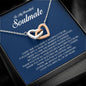 To My Soulmate, Interlocking Heart Necklace