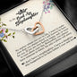 To My Badass Stepdaughter, Interlocking Heart Necklace