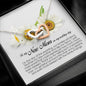 Mother In Law Gift on Wedding Day, Interlocking Heart Necklace