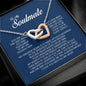 To My Soulmate, Interlocking Heart Necklace