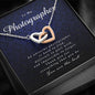 Interlocking Heart Necklace, Thank You Gift for Photographer