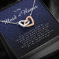Interlocking Heart Necklace, To My Maid of Honor