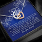 To My Beautiful Soulmate, Interlocking Heart Necklace
