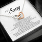 I'm Sorry Gift, Interlocking Heart Necklace