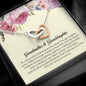 Grandmother and Granddaughter Gift, Interlocking Heart Necklace
