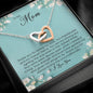To my Mom, Interlocking Heart Necklace