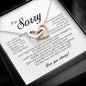 I'm Sorry Gift, Interlocking Heart Necklace