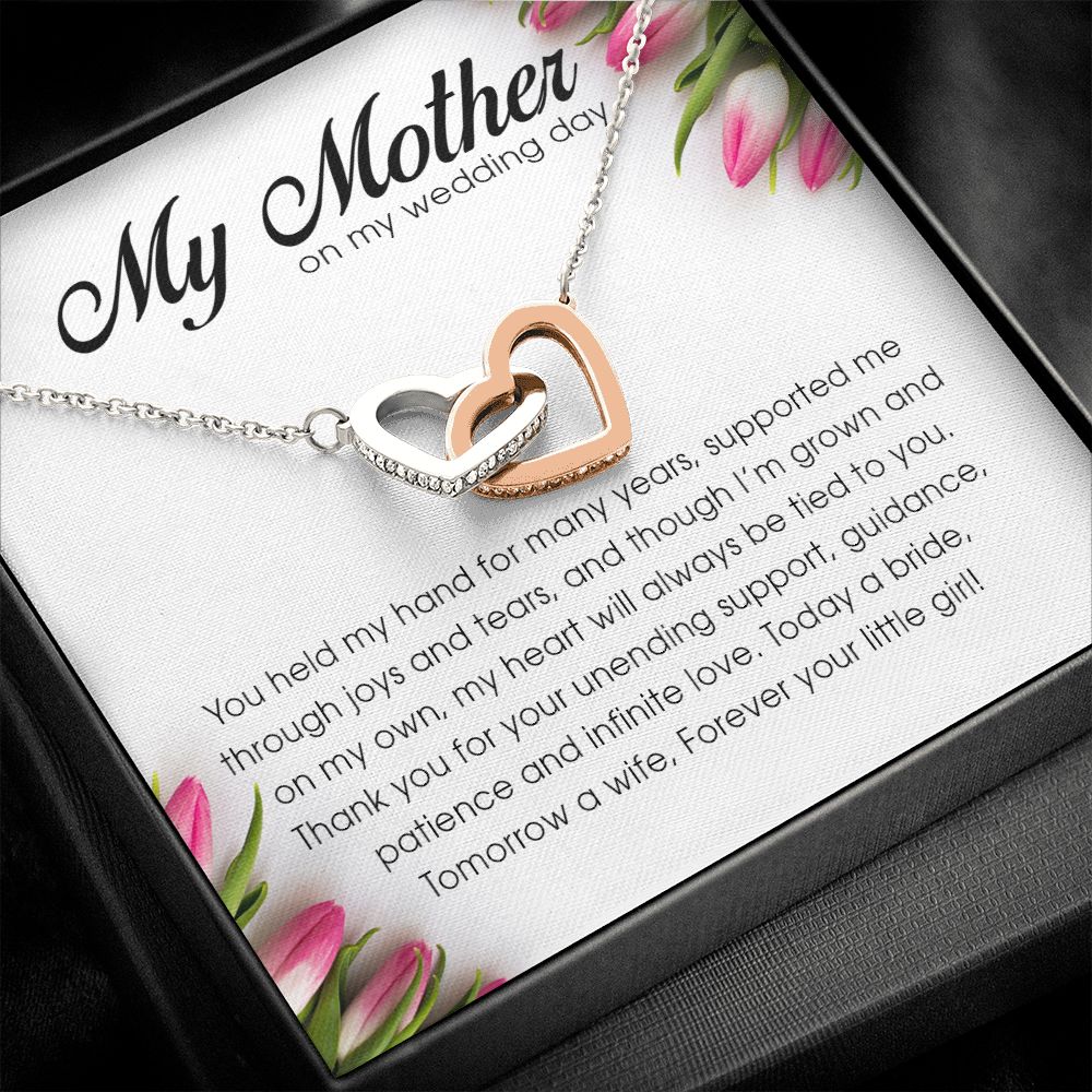 My Mother on My Wedding Day, Interlocking Heart Necklace