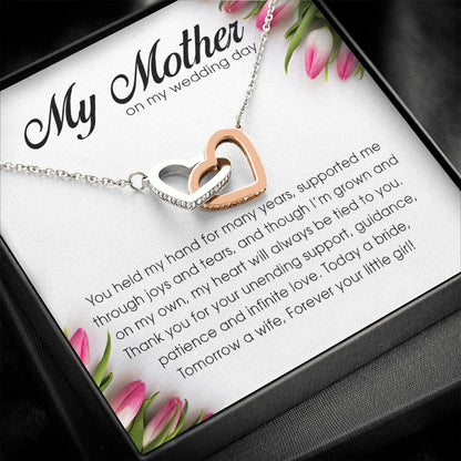 My Mother on My Wedding Day, Interlocking Heart Necklace