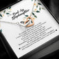 To My Badass Stepdaughter, Interlocking Heart Necklace
