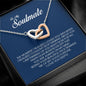 To My Soulmate, Interlocking Heart Necklace