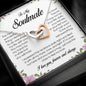 To My Soulmate, Interlocking Heart Necklace