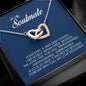 To My Soulmate, Interlocking Heart Necklace